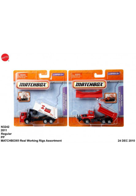 Matchbox dopravné prostriedky asst 