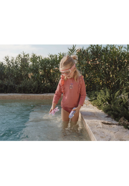 Plavecké tričko dlhý rukáv Dreamy Pink Sparkle veľ. 86/92