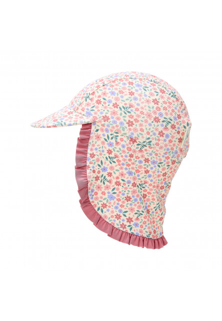 Plážová šiltovka s ochranou krku Dreamy Flowerfield veľ. 1