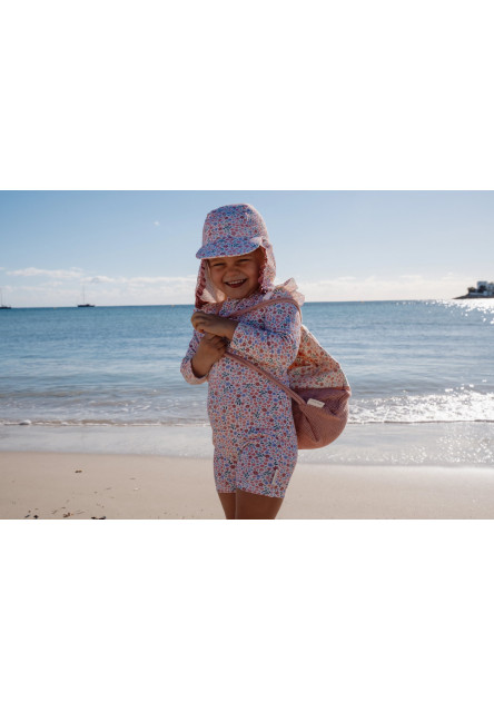 Plážová šiltovka s ochranou krku Dreamy Flowerfield veľ. 2