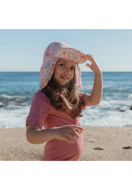 Plážová šiltovka s ochranou krku Dreamy Mermaid veľ. 2