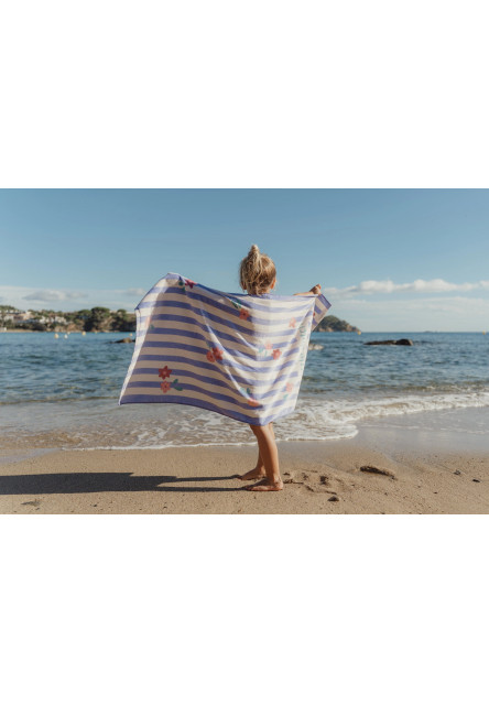 Plážová osuška  120x60 cm  Dreamy Purple Stripe