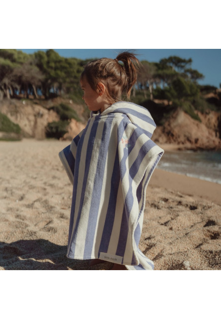 Plážové pončo Dreamy Purple Stripe