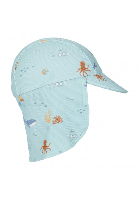 Plážová šiltovka s ochranou krku Ocean Friends veľ. 1