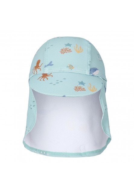 Plážová šiltovka s ochranou krku Ocean Friends veľ. 2