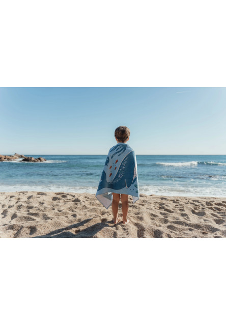 Plážová osuška  120x60 cm  Ocean World Blue