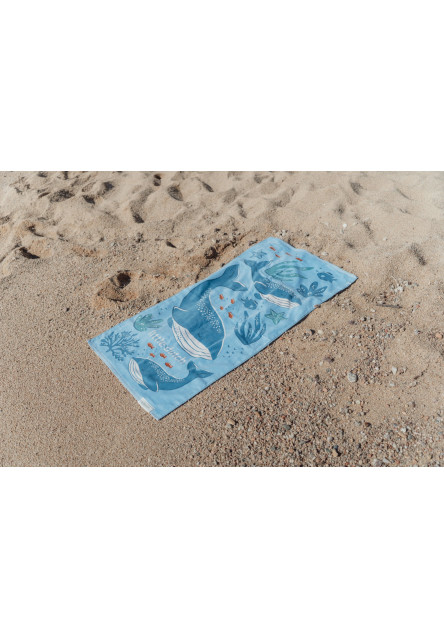 Plážová osuška  120x60 cm  Ocean World Blue