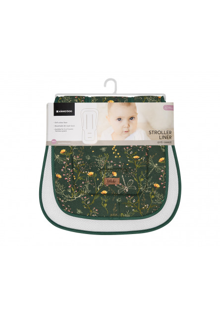 Sedacia podložka do kočíka Secret Garden Green