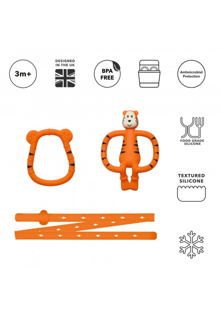 štartovací set na prerezávanie zúbkov - tiger