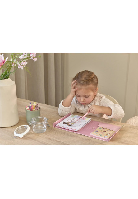 Omaľovánky s vodovkami a samolepkami Rosa Fairy Garden