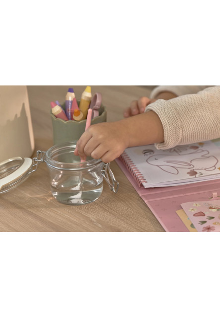 Omaľovánky s vodovkami a samolepkami Rosa Fairy Garden