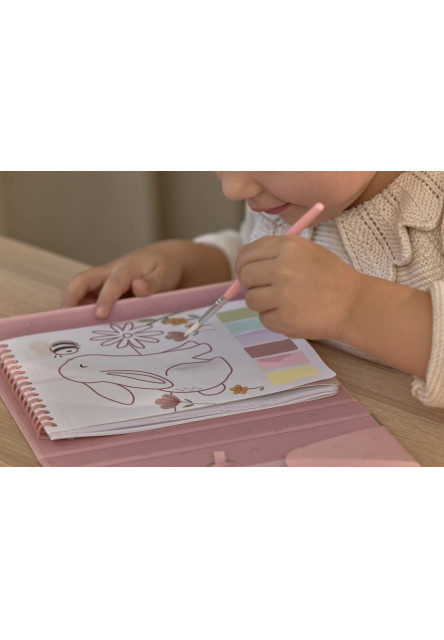 Omaľovánky s vodovkami a samolepkami Rosa Fairy Garden