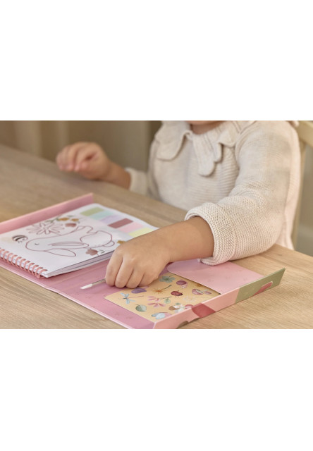 Omaľovánky s vodovkami a samolepkami Rosa Fairy Garden