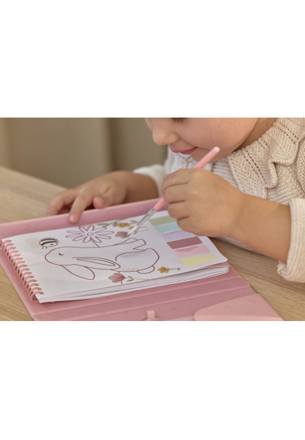 Omaľovánky s vodovkami a samolepkami Rosa Fairy Garden