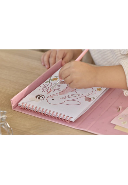 Omaľovánky s vodovkami a samolepkami Rosa Fairy Garden