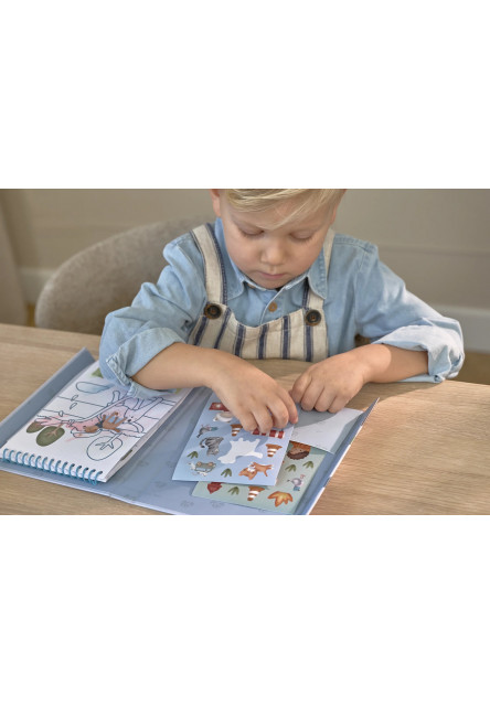 Omaľovánky s vodovkami a samolepkami Jim Doprava