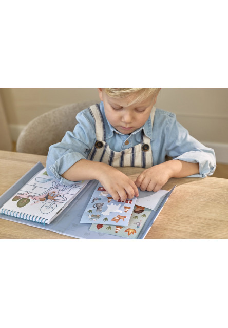 Omaľovánky s vodovkami a samolepkami Jim Doprava