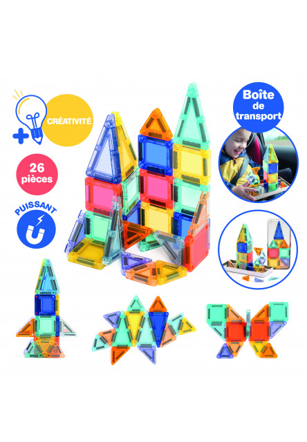 Magnetická stavebnica mini 26 ks