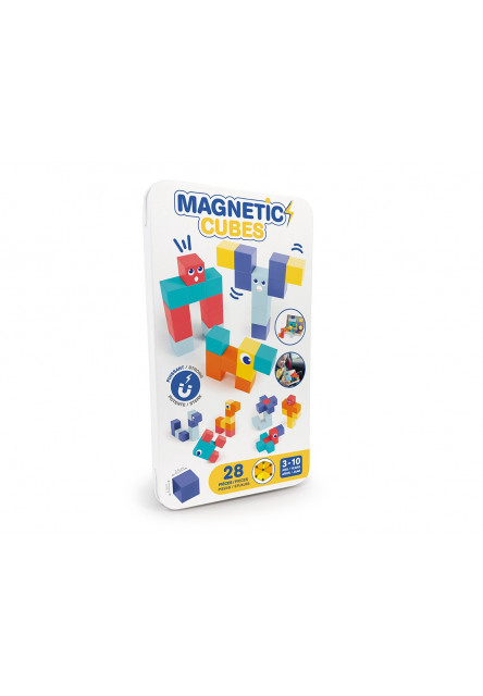 Magnetická stavebnica kocky 28 ks