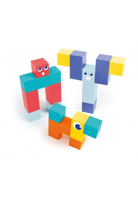 Magnetická stavebnica kocky 28 ks