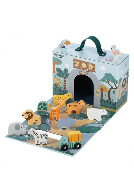 Free2Play Skládací domeček se zvířátky