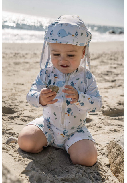 Uv letný klobúčik lykke - christian´s whale tales - 1-3 roky