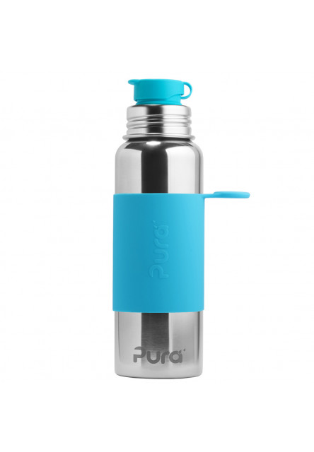Nerezová fľaša so športovým uzáverom 850ml (Aqua) Pura