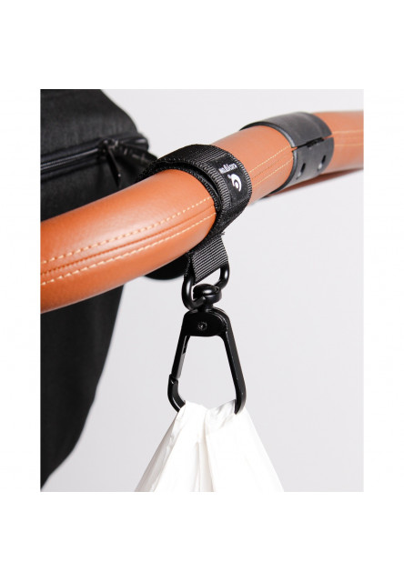 Úchyt velký pro zavěšení tašky na kočárek Black