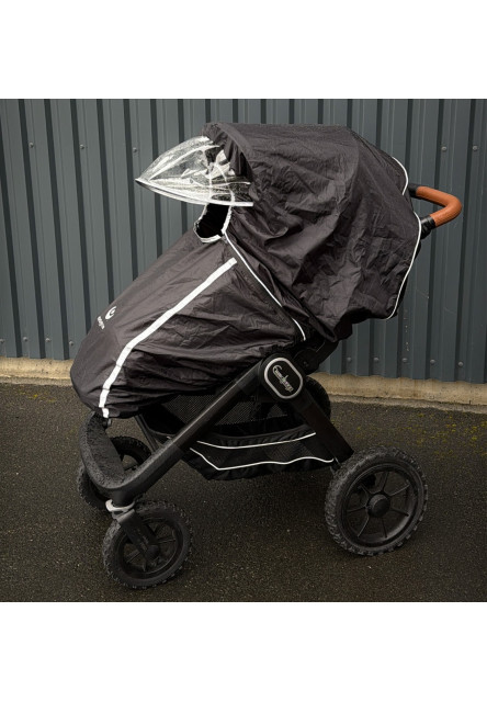 Pláštěnka na kočárek univerzální Black