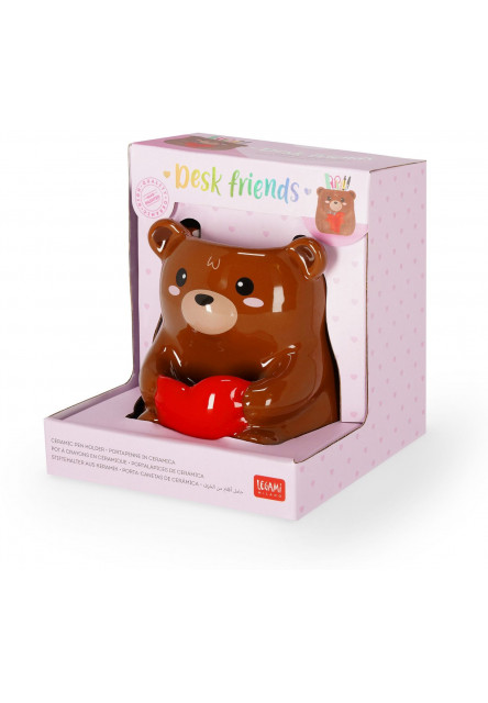Keramický stojan na ceruzky Legami - Desk Friends - Teddy Bear