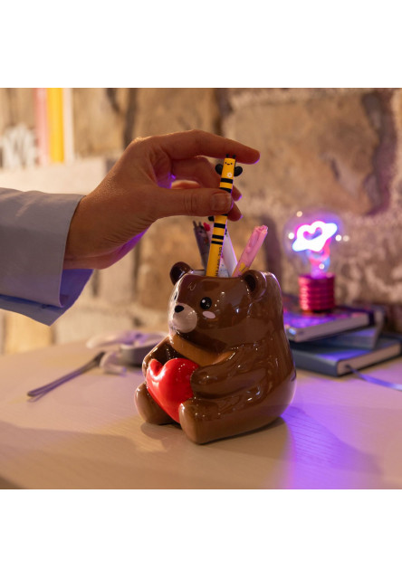 Keramický stojan na ceruzky Legami - Desk Friends - Teddy Bear