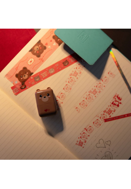 Dekoračná valčeková pečiatka Legami Teddy Bear - Brown