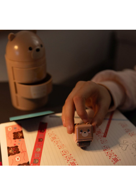 Dekoračná valčeková pečiatka Legami Teddy Bear - Brown