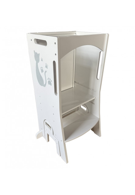 Rastúca veža Mačka so šmykľavkou a tabulou