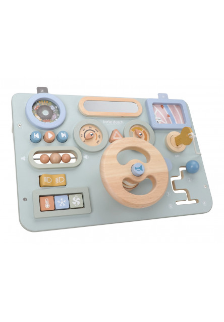 Pult s aktivitami a volantom drevený