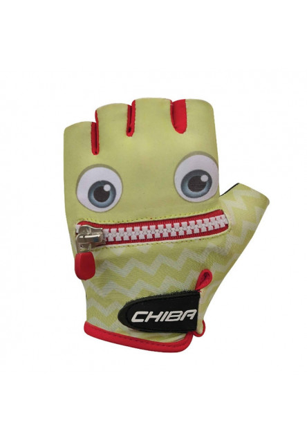 Chiba Detské cyklistické rukavice Cool Kids FACE M