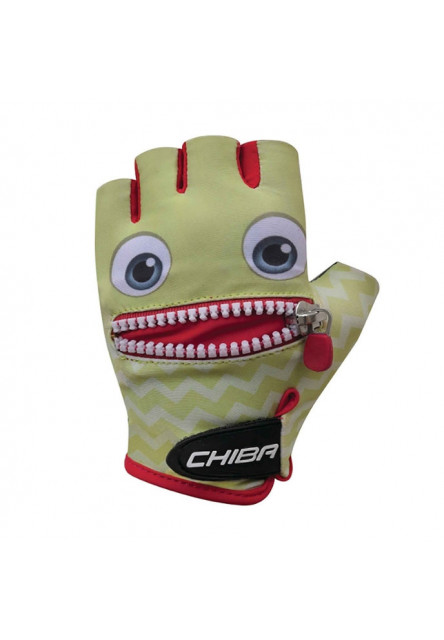 Chiba Detské cyklistické rukavice Cool Kids FACE S