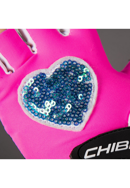 Chiba Detské cyklistické rukavice COOL KIDS HEART S