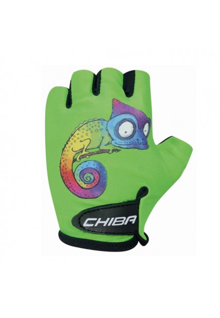 Chiba Detské cyklistické rukavice COOL Kids Chameleon S