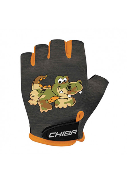 Chiba Detské cyklistické rukavice COOL KIDS Crocodile L