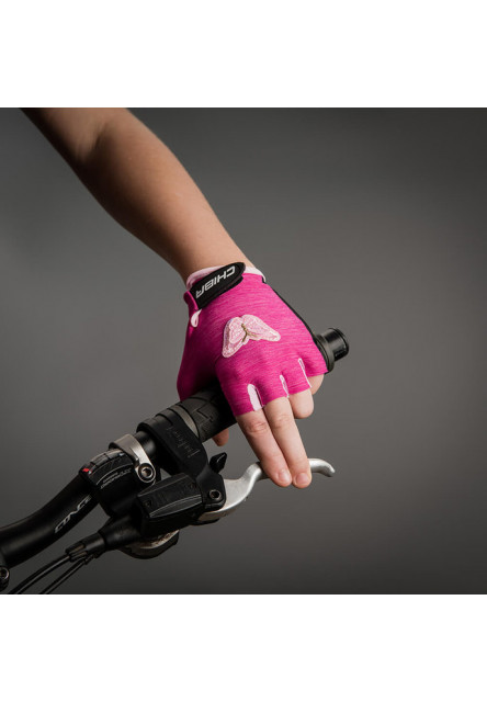 Chiba Detské cyklistické rukavice Cool Kids butterfly S