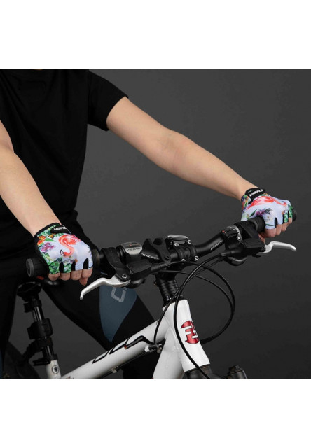 Chiba Detské cyklistické rukavice COOL KIDS Flamingo S