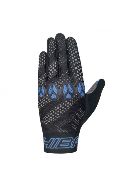 Chiba Detské cyklistické rukavice Trinity Youth BLACK-BLUE XS
