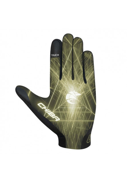 Chiba Detské cyklistické rukavice Trinity Youth BLACK-GREEN S