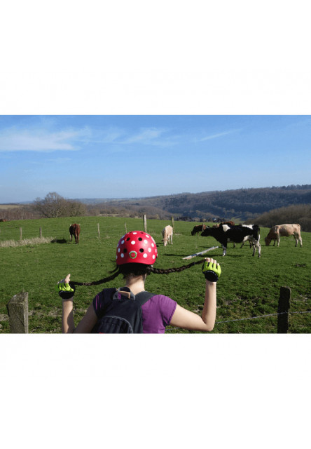 Cyklistická prilba Dotty White XXS/S