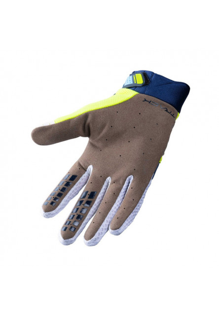 KENNY Detské cyklistické rukavice TRACK KID NAVY NEON 5