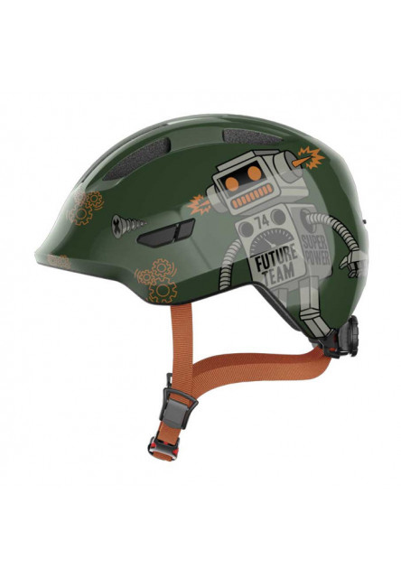 ABUS Detská cyklistická prilba Smiley 3.0 green robo 2026 M