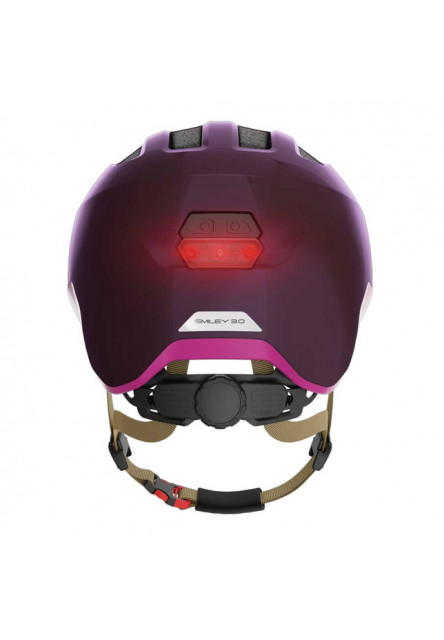 ABUS Detská cyklistická prilba Smiley 3.0 ACE LED royal purple 2026 S