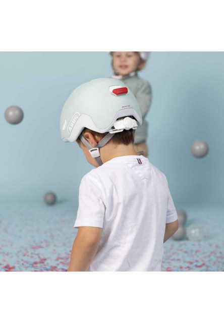 ABUS Detská cyklistická prilba Smiley 3.0 ACE LED royal purple 2026 S