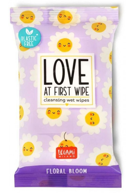 Vlhčené utierky Legami Love At First Wipe - 10 Wet Wipes - Daisy